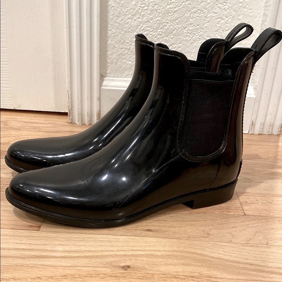 Sam Edelman Black Chelsea Rain Booties - Picture 1 of 9